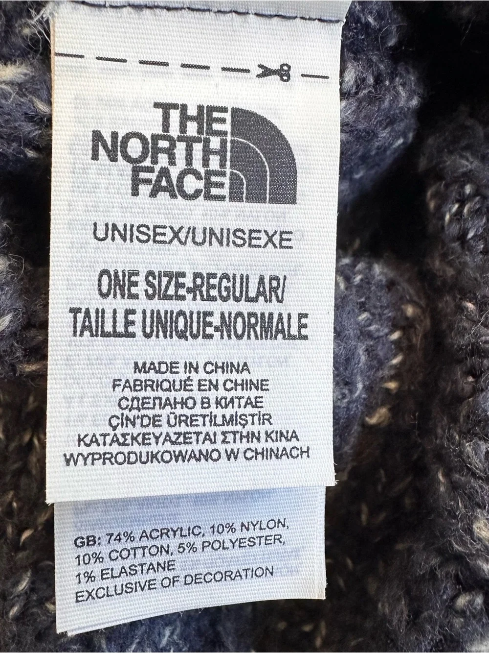 The North Face ribbed knit